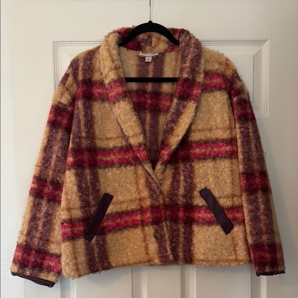 Plaid Faux Fur Shacket